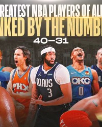 美媒评选历史百大球星40-31：现役两人上榜，威少第38